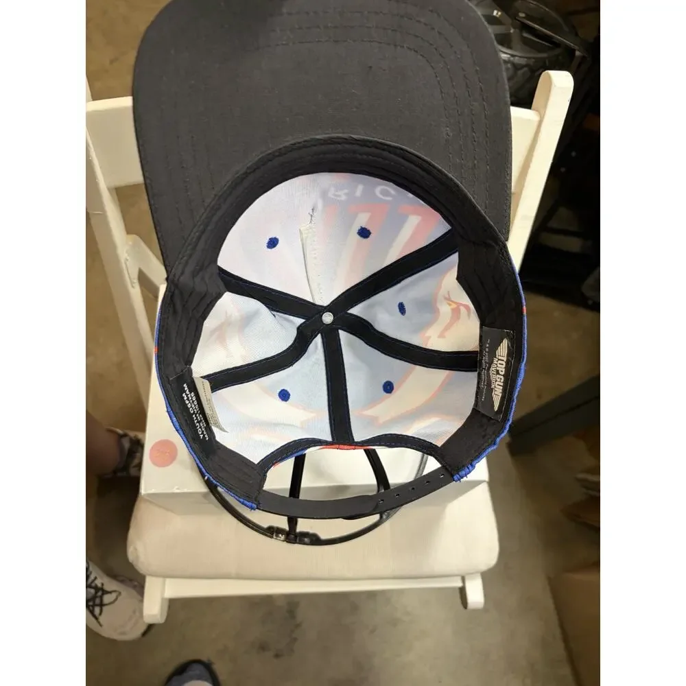 Top Gun Maverick Hat Kids Youth OSFM Blue Red Movie Snapback Baseball Cap